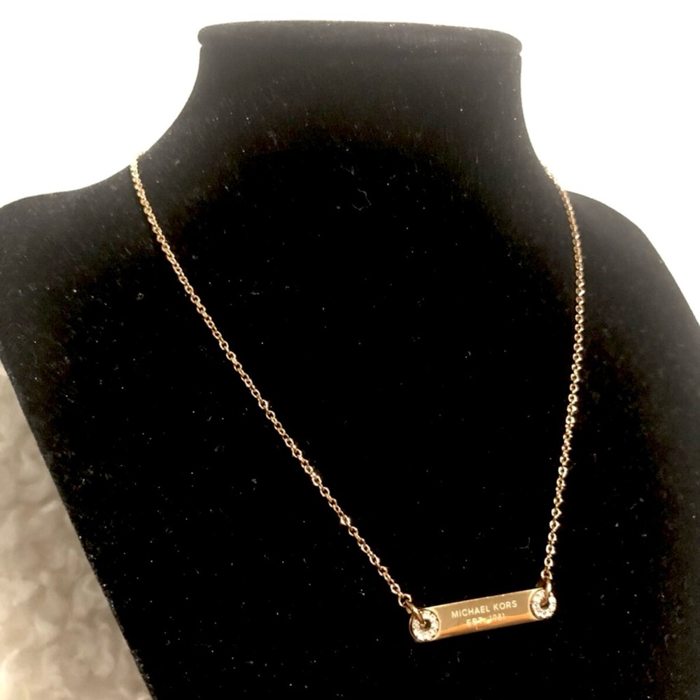 Michael Kors Gold Bar Necklace